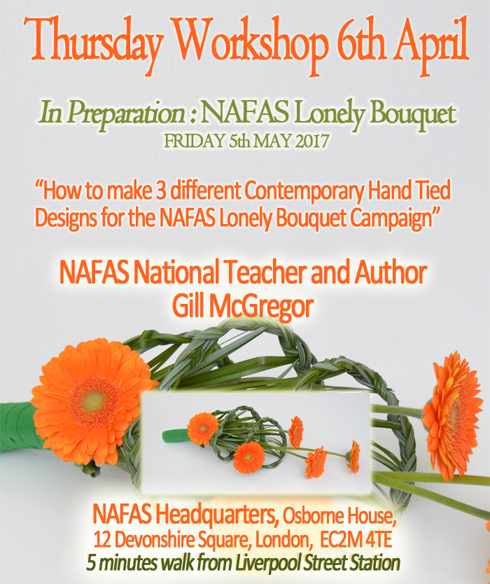 Floral Workshops - NAFAS Headquarters - Lonely Bouquet - Workshop #1