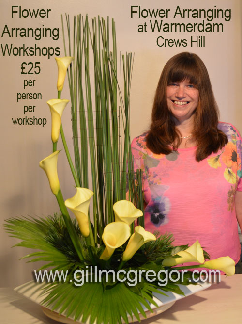 BEGINNERS OR REFRESHERS FLOWER ARRANGING ONE DAY WORKSHOPS