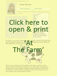 Click to Print - Auntie Gill Says Let´s look at the farm