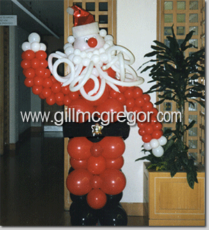 Christmas Balloon Decor - Father Christmas