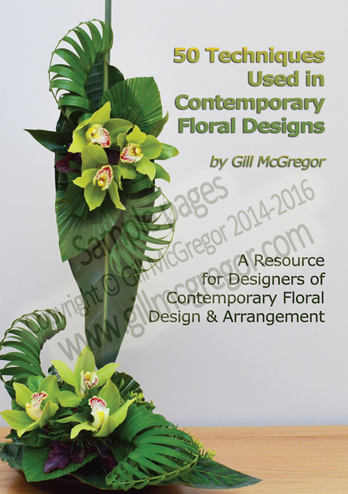 Flower Arranging Books - 50 Techniques Used in Contemporary Floral Designs - by Gill McGregor