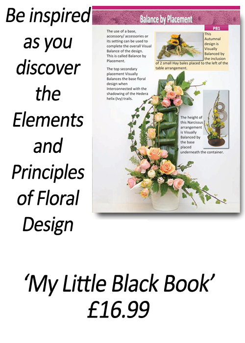 How to design with flowers - Flower Arranging Books - 'How to Apply the Elements and Principles of Floral Design' - by Gill McGregor