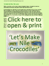 Click to Print - Auntie Gill Says Let´s make Nile Crocodiles
