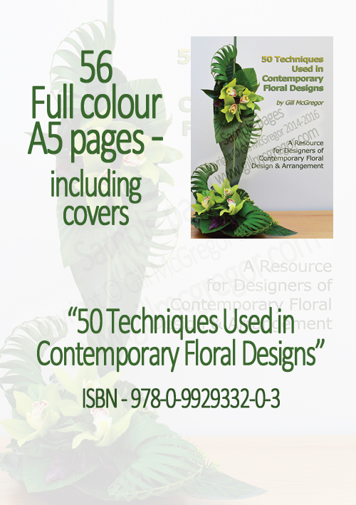 Flower Arranging Books by Gill McGregor | 50 Techniques Used in Contemporary Floral Designs