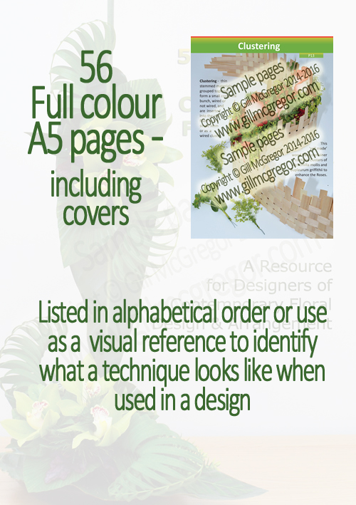 Flower Arranging Books by Gill McGregor | 50 Techniques Used in Contemporary Floral Designs 