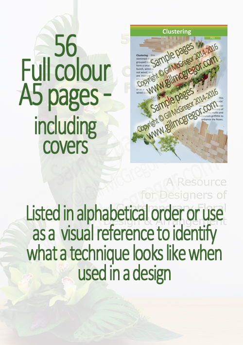 Flower Arranging Books by Gill McGregor | 50 Techniques Used in Contemporary Floral Designs 