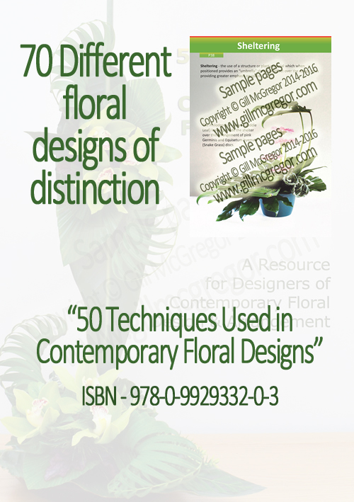 Flower Arranging Books by Gill McGregor | 50 Techniques Used in Contemporary Floral Designs 