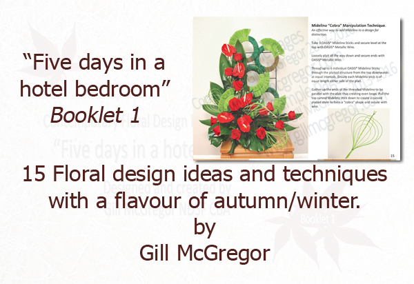 Flower Arranging Books by Gill McGregor 'Five days in a hotel bedroom' 