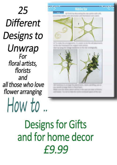 Flower Arranging Books - How to.. Foam Free Festive Winter Floral Designs - by Gill McGregor