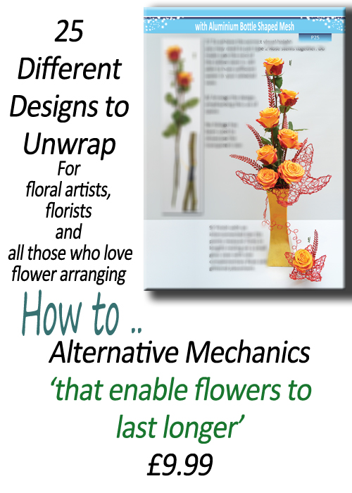 Flower Arranging Books - How to.. Foam Free Festive Winter Floral Designs - by Gill McGregor