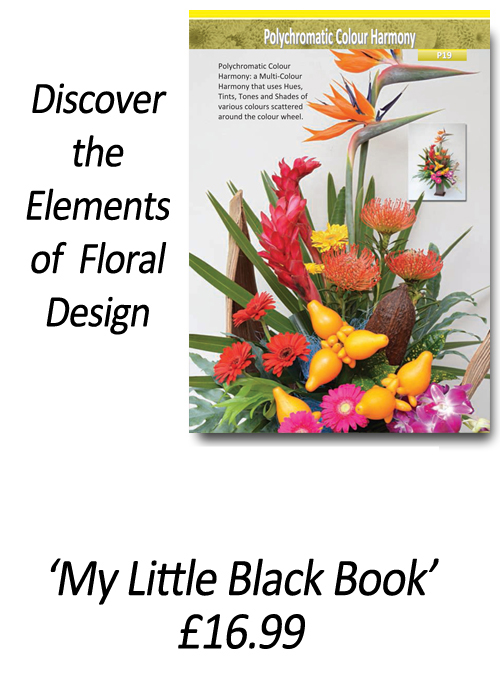 Flower Arranging Books - My Little Black Book - 'How to Apply the Elements and Principles of Floral Design' - by Gill McGregor