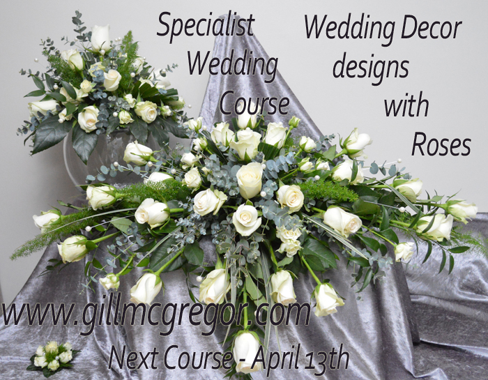 One Day Specialist Wedding Course - Wedding Venue décor with Roses