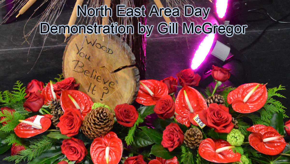 NAFAS North East Area Day Floral Art Demonstration by Gill McGregor